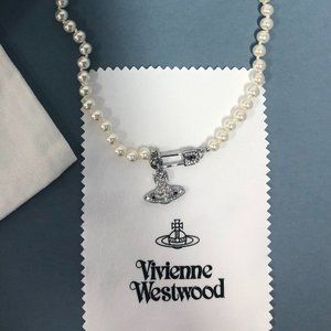 Vivienne Westwood Lucrece Necklace Silver Tone